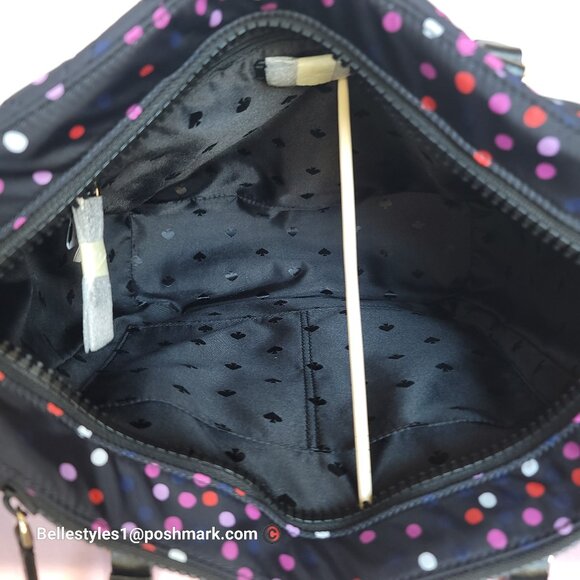 KATE SPADE Jae Medium Nylon Quilted Satchel- Festive Confetti Multicolor🎈$149.⭐ - Picture 15 of 16